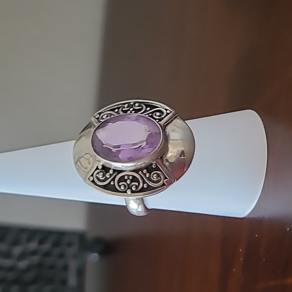 Amethyst silver ring - Picture 5 of 13